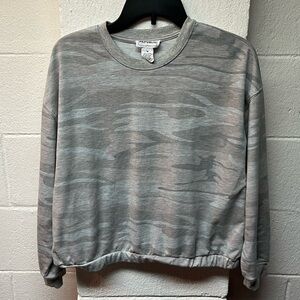 For the Republic - Gray Camouflage Womens Sweater